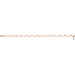 14K Rose Gold 9/10 CTW Natural Diamond Link 7" Bracelet – image 2
