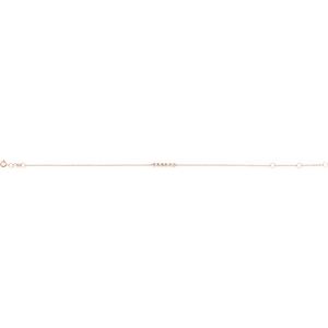14K Rose Gold 2 mm Round Cabochon Bar 6 1/2-7 1/2" Bracelet Mounting – image 2