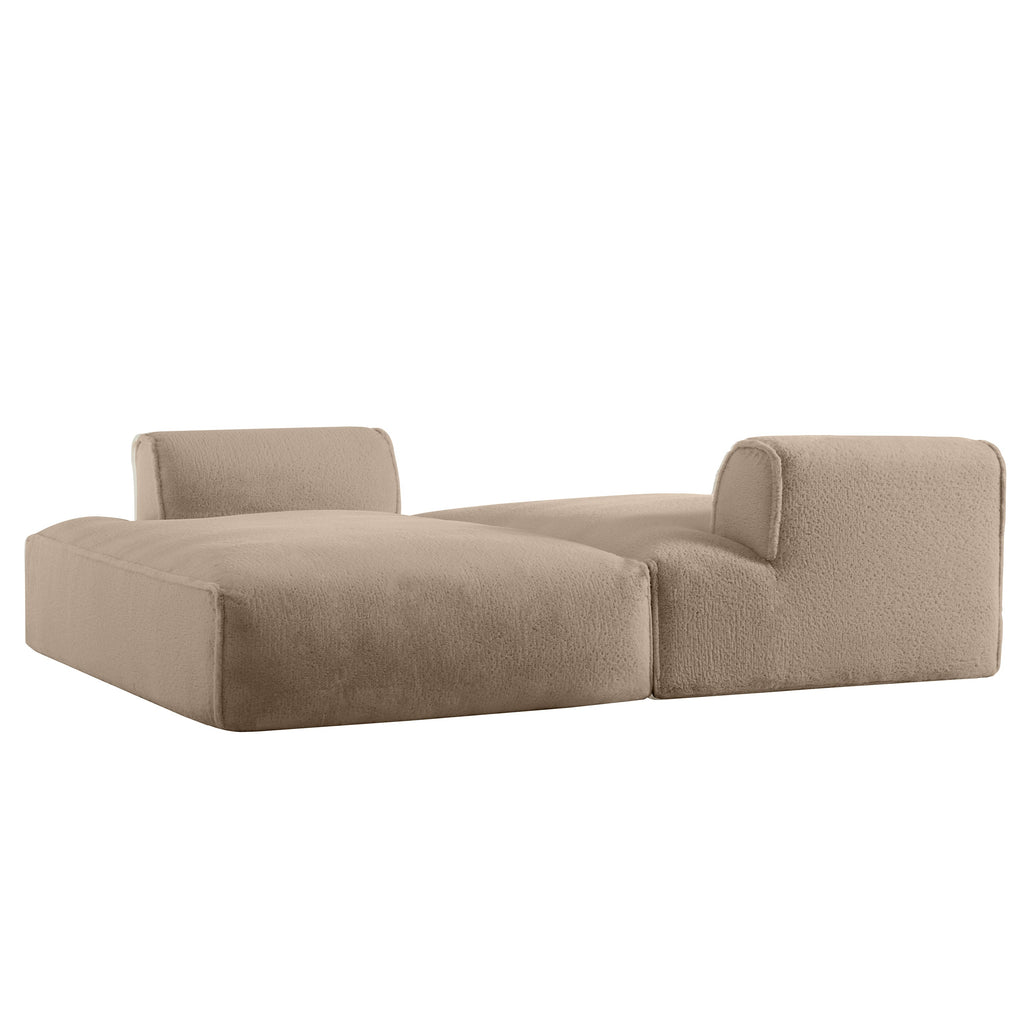 [VIDEO+NEW]90.0'Oversized Modular Sectional Sofa,Fully Compressed,Spacious Foam-Filled Sofa Bed for Living Room,elderly - friendly design,2 PC Free Combination,No Assembly Required,3 Colors