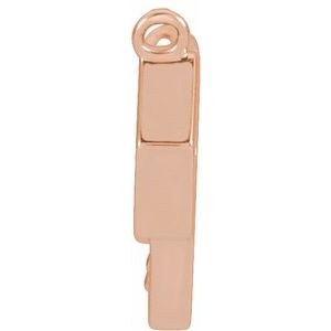 14K Rose Gold .04 CTW Natural Diamond Honeycomb Necklace Center