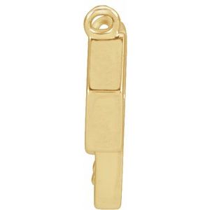 14K Yellow Gold .04 CTW Natural Diamond Honeycomb Necklace Center