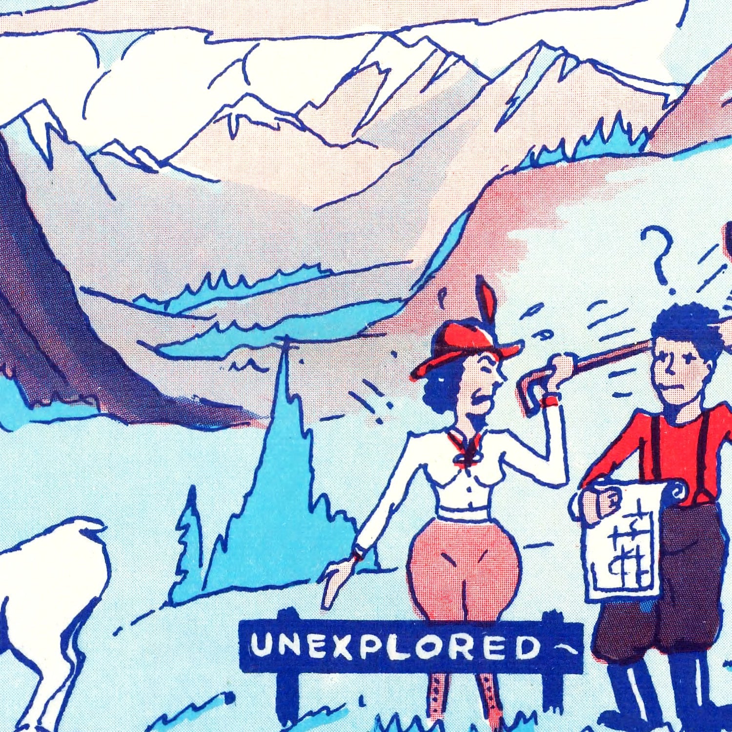 Vintage Map of Mt. McKinley National Park, 1937