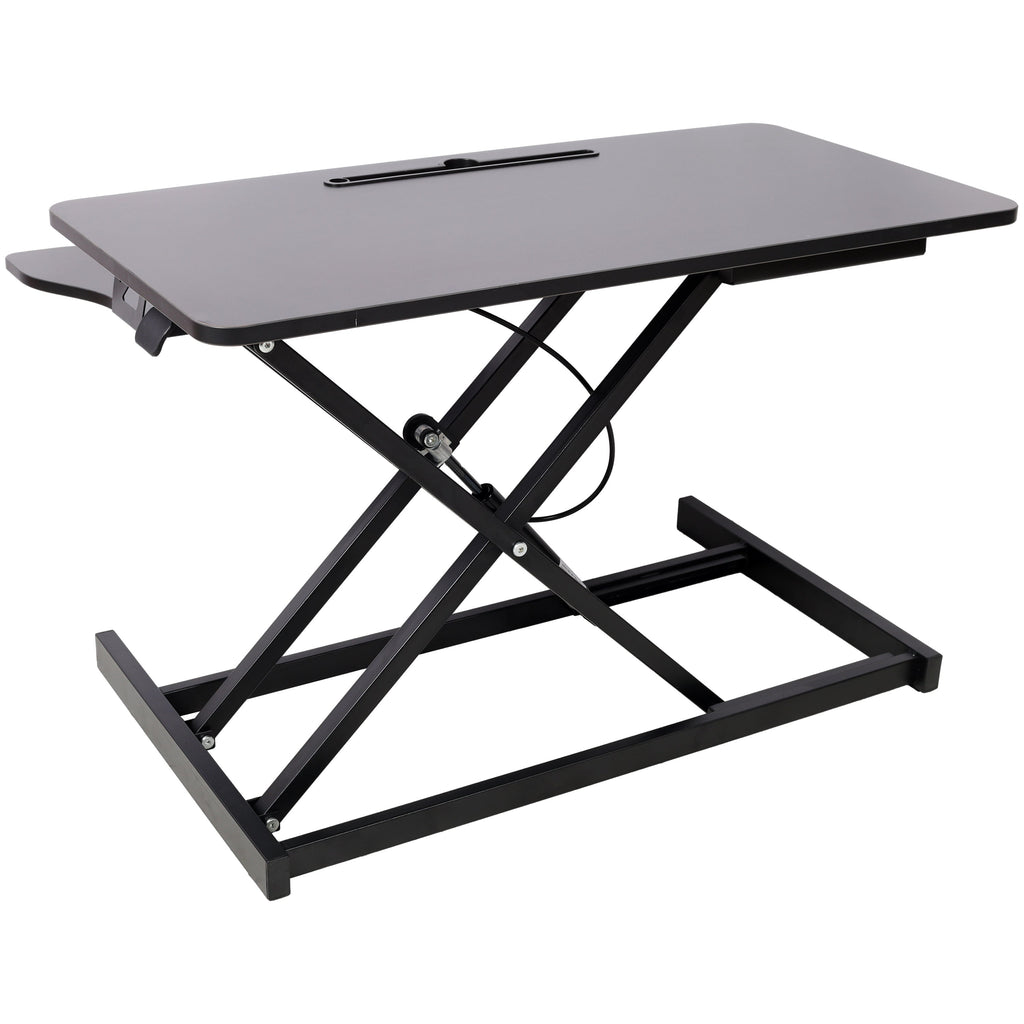 Adjustable Height Standing Laptop Desk,Adjustable Sit to Stand Up Workstation  with Keyboard Tray,Black