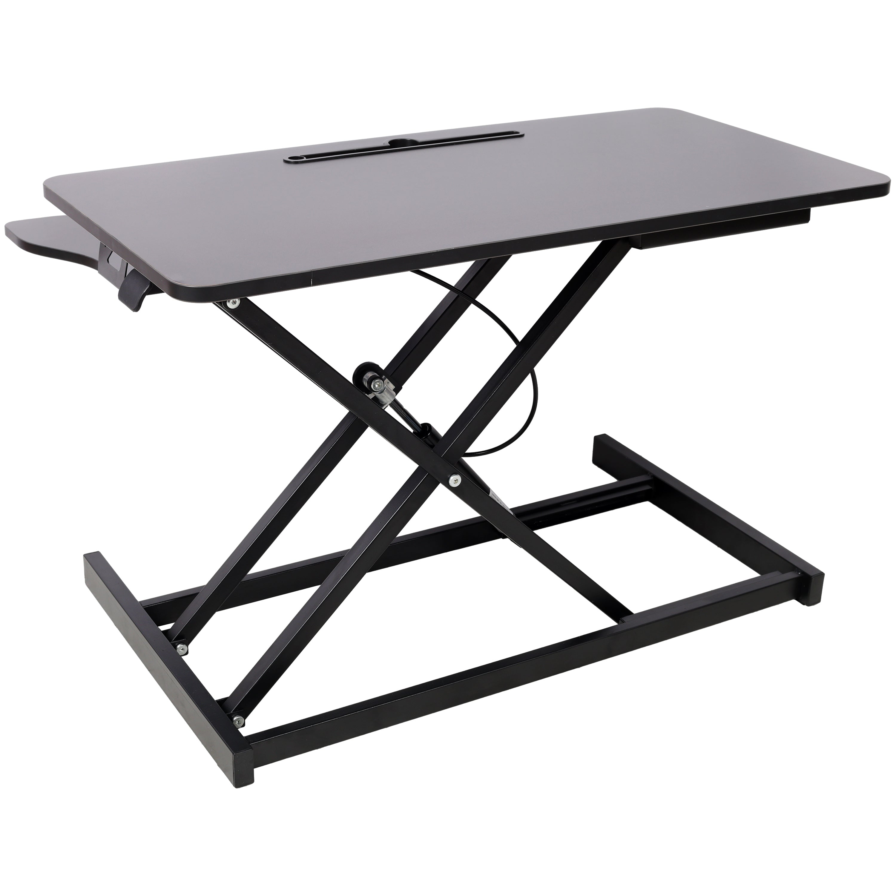 Adjustable Height Standing Laptop Desk,Adjustable Sit to Stand Up Workstation  with Keyboard Tray,Black