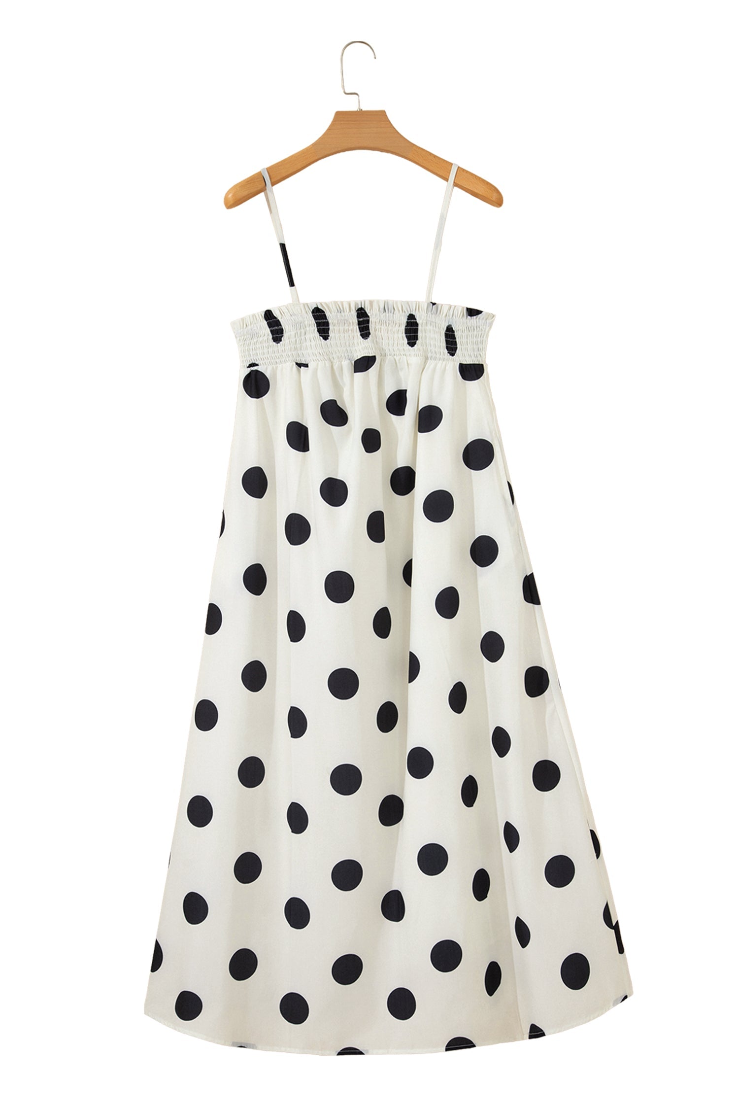 Polka Dot Spaghetti Strap Maxi Dress