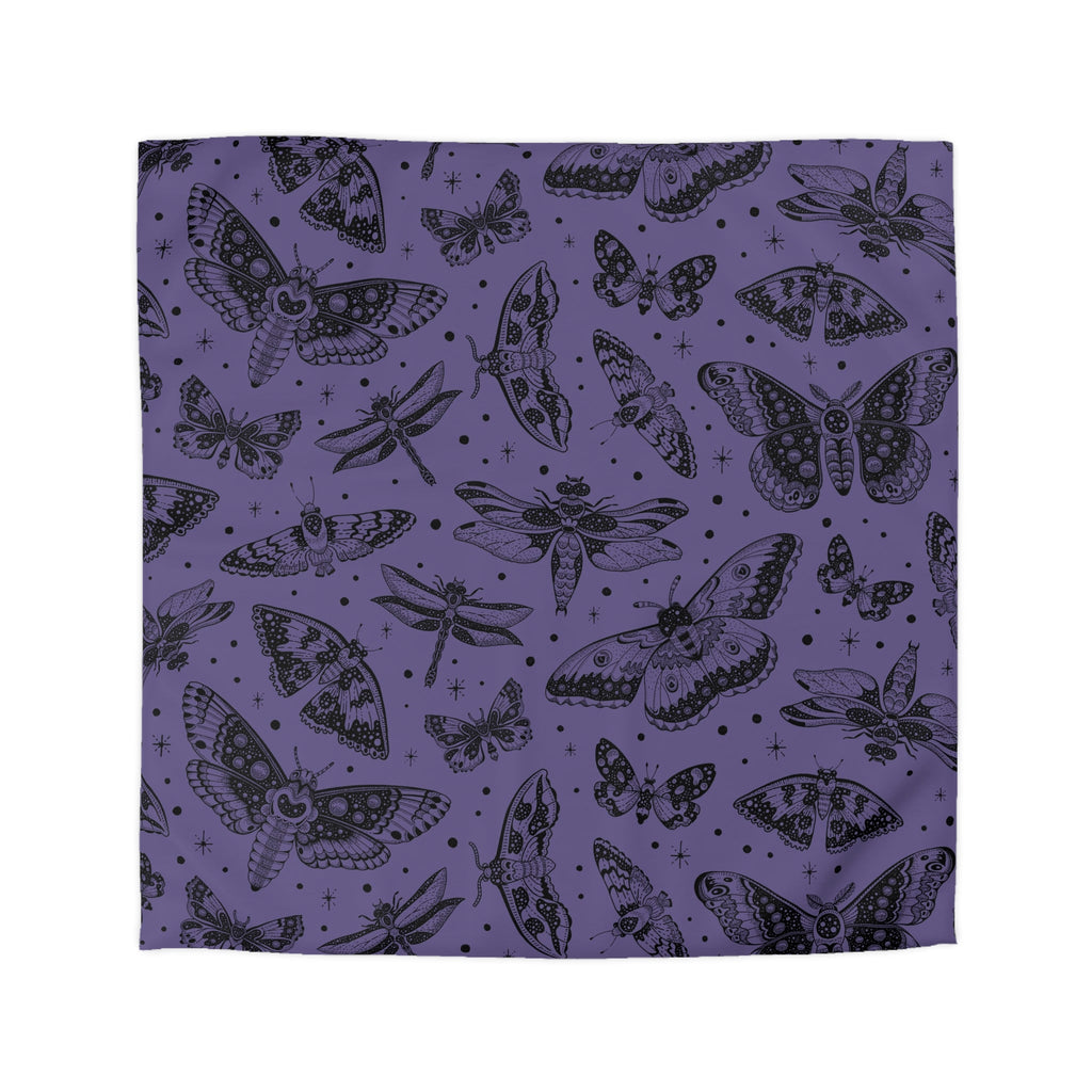 "Moth Kingdom" Microfiber Duvet Cover