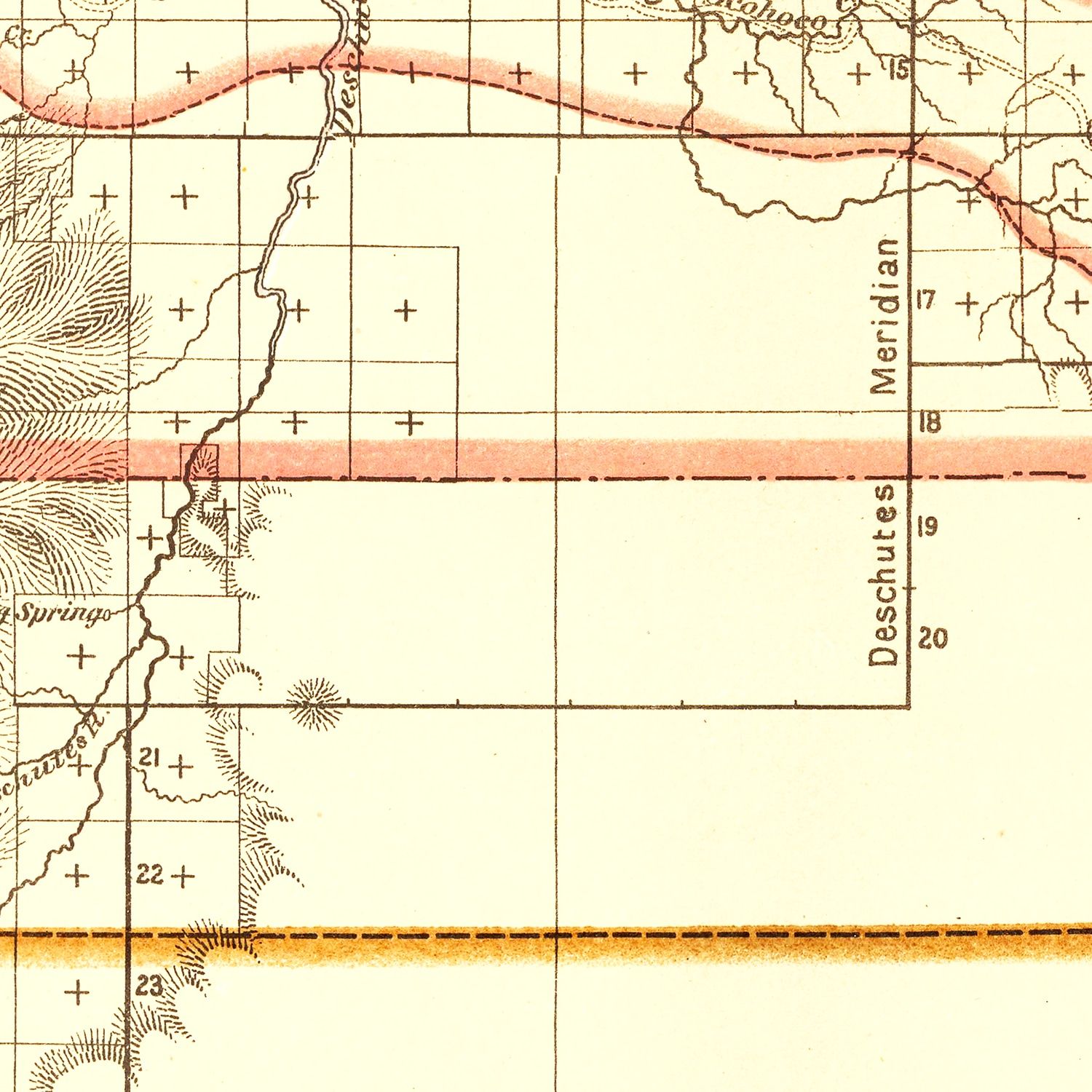 Vintage Map of Oregon 1876
