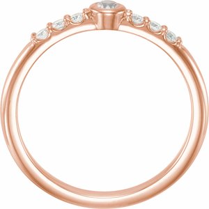 Stackable Bezel-Set Ring