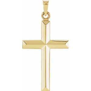 Geometric Cross Pendant