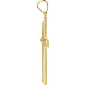 Geometric Cross Pendant