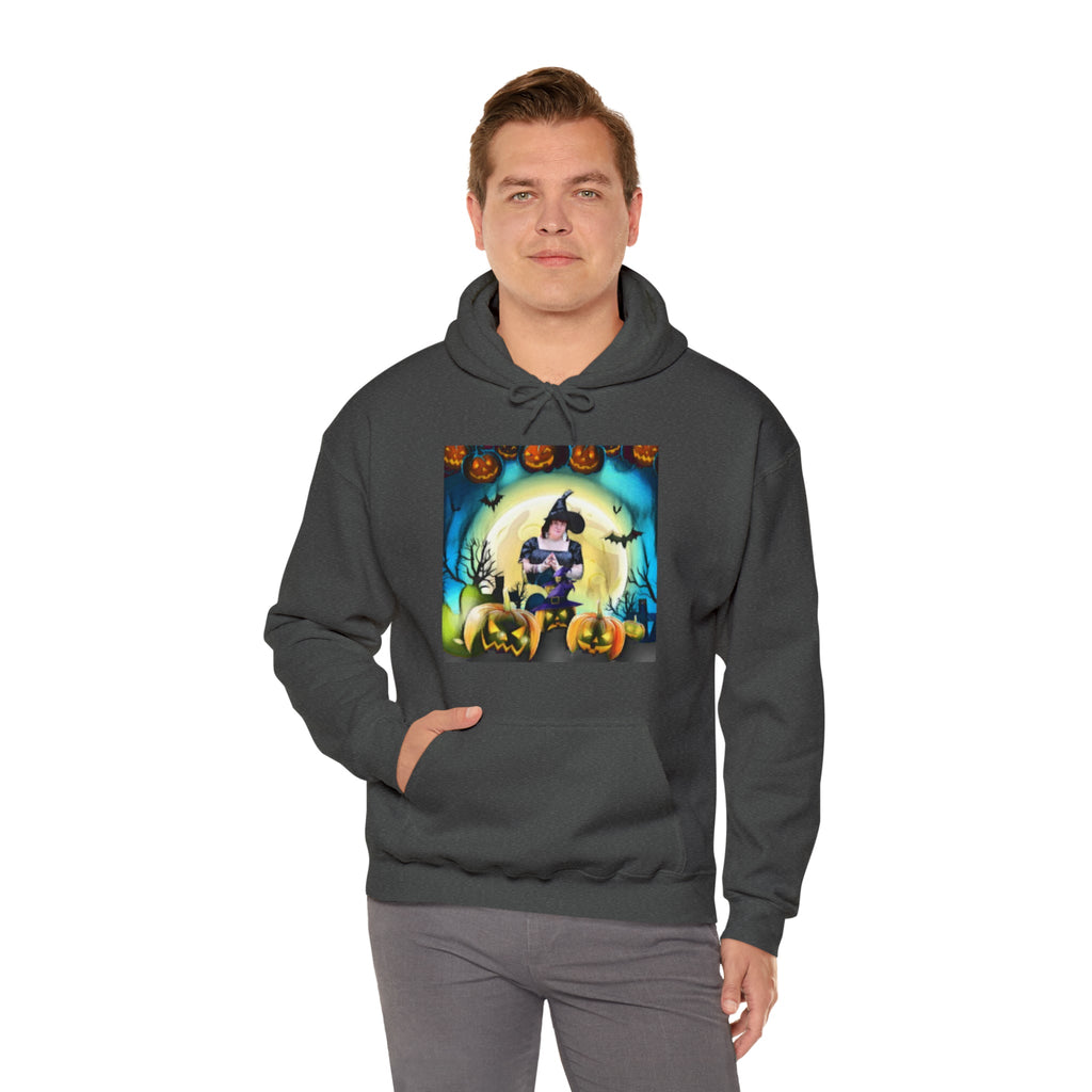 Scary Witch Unisex Heavy Blend™ Hooded Sweatshirt up to 5XL
