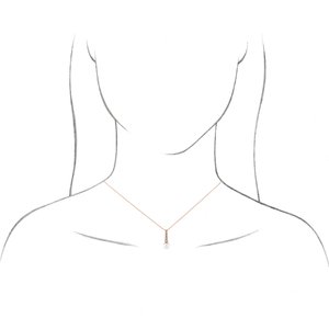 Pearl Bar Necklace or Pendant
