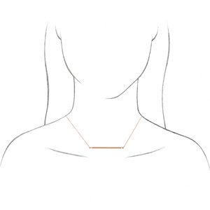 Platinum 1/4 CTW Natural Diamond Bar Necklace Center