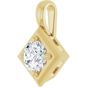 10K Yellow Gold 4.8 mm Round Charm/Pendant Mounting – image 3