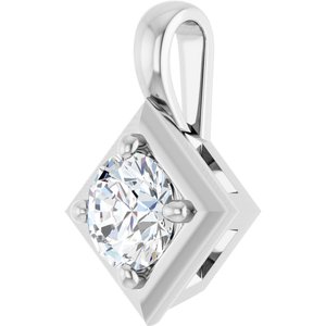 Platinum 4.8 mm Round Charm/Pendant Mounting – image 3