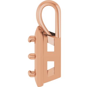10K Rose Gold 4.8 mm Round Charm/Pendant Mounting – image 6