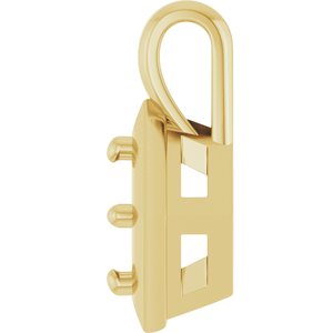 14K Yellow Gold 4.8 mm Round Charm/Pendant Mounting – image 6