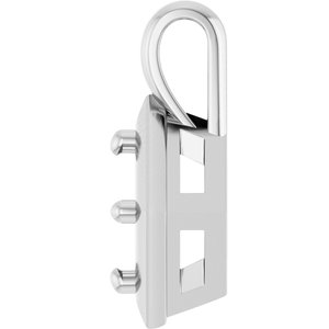 14K White Gold 5.8 mm Round Charm/Pendant Mounting – image 6