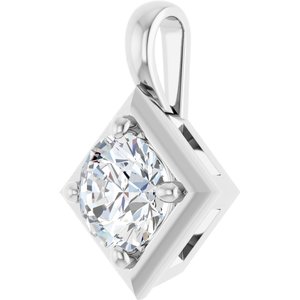Sterling Silver 6.5 mm Round Charm/Pendant Mounting – image 3