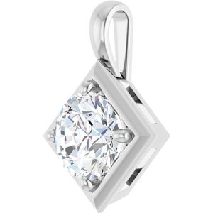Sterling Silver 8 mm Round Charm/Pendant Mounting – image 3
