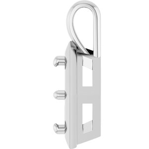 Sterling Silver 8.2 mm Round Charm/Pendant Mounting – image 6