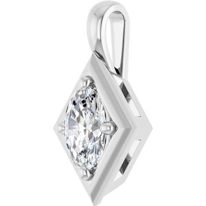 Sterling Silver 6x4 mm Oval Charm/Pendant Mounting – image 3