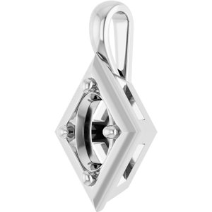 Sterling Silver 6x4 mm Oval Charm/Pendant Mounting – image 4