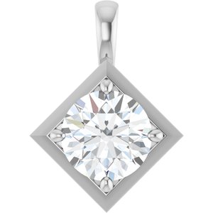Sterling Silver 9 mm Round Charm/Pendant Mounting