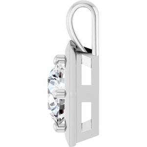 Sterling Silver 9 mm Round Charm/Pendant Mounting – image 5