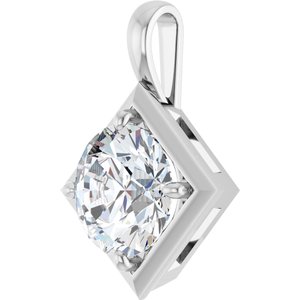 Platinum 11 mm Round Charm/Pendant Mounting – image 3