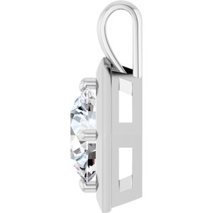 Platinum 11 mm Round Charm/Pendant Mounting – image 5