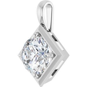 Sterling Silver 9.4 mm Round Charm/Pendant Mounting – image 3
