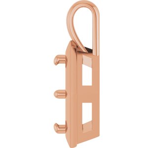 14K Rose Gold 9.4 mm Round Charm/Pendant Mounting – image 6