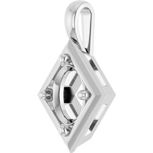 Sterling Silver 8x6 mm Oval Charm/Pendant Mounting – image 4