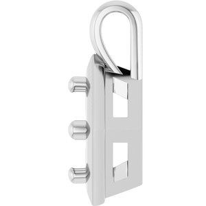 Continuum Sterling Silver 5 mm Cushion Charm/Pendant Mounting – image 6