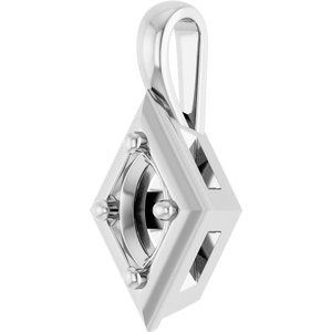 Continuum Sterling Silver 6x3.5 mm Marquise Charm/Pendant Mounting – image 4