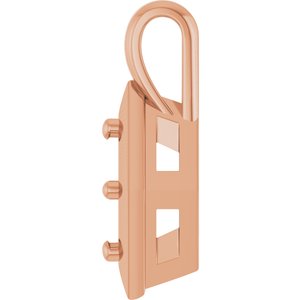 10K Rose Gold 6x3.5 mm Marquise Charm/Pendant Mounting – image 6