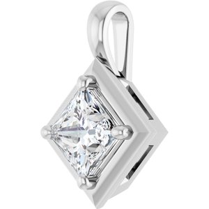 Continuum Sterling Silver 5 mm Square Charm/Pendant Mounting – image 3