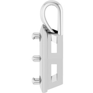 Platinum 5.5 mm Square Charm/Pendant Mounting – image 6
