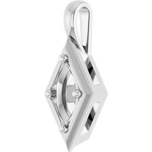 Continuum Sterling Silver 9x4.5 mm Marquise Charm/Pendant Mounting – image 4