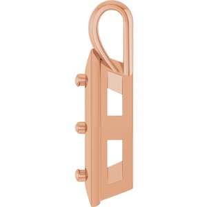 10K Rose Gold 9x4.5 mm Marquise Charm/Pendant Mounting – image 6
