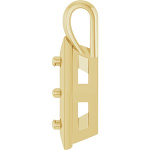 14K Yellow Gold 6x3 mm Marquise Charm/Pendant Mounting – image 6