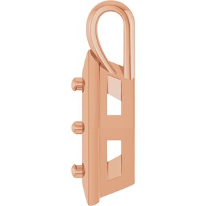 10K Rose Gold 6x3 mm Marquise Charm/Pendant Mounting – image 6