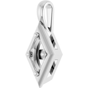 Sterling Silver 7x3.5 mm Marquise Charm/Pendant Mounting – image 4