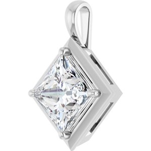 Continuum Sterling Silver 10 mm Square Charm/Pendant Mounting – image 3