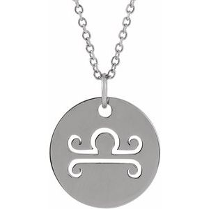 Zodiac Disc Necklace or Charm/Pendant