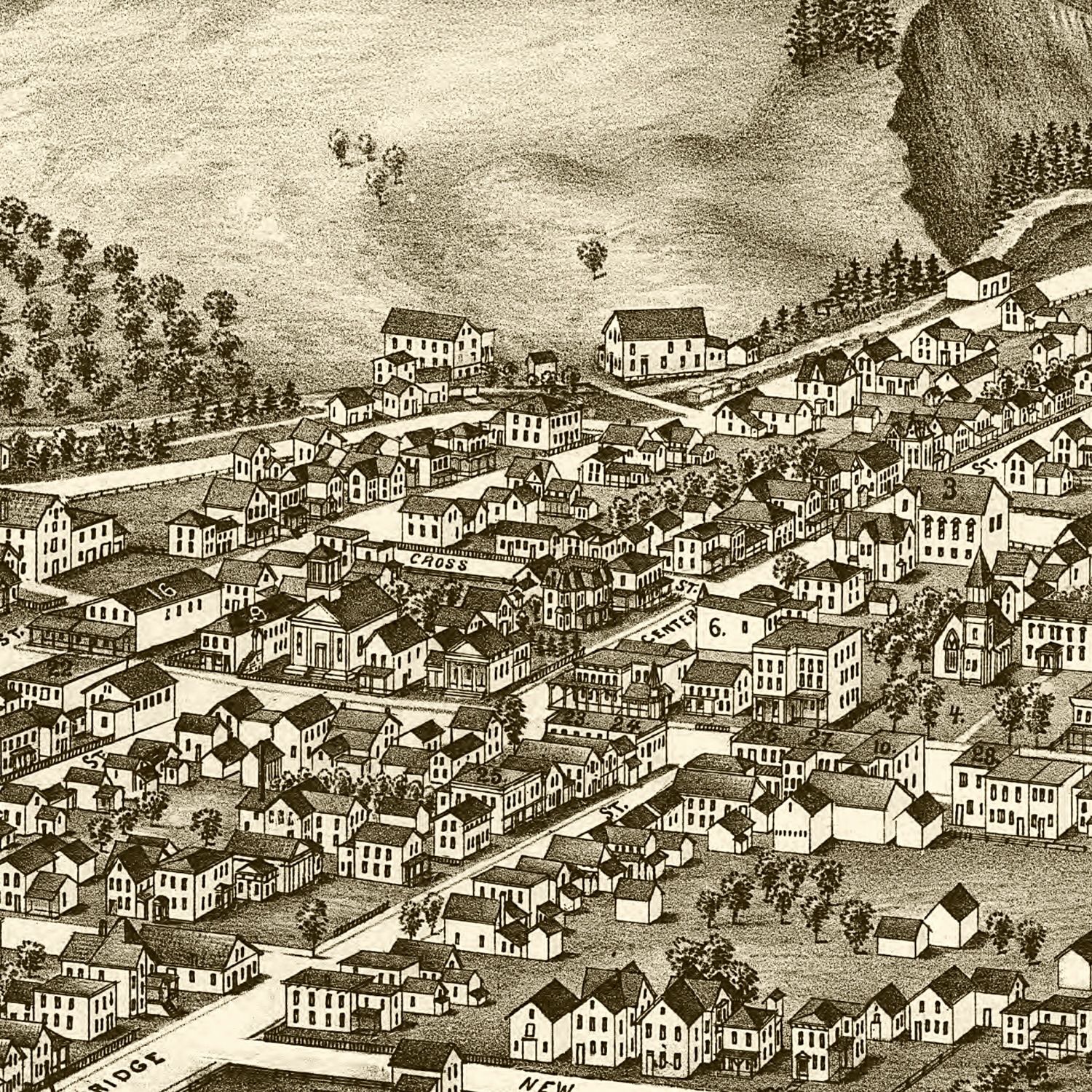 Vintage Map of St. Johnsville, New York 1890
