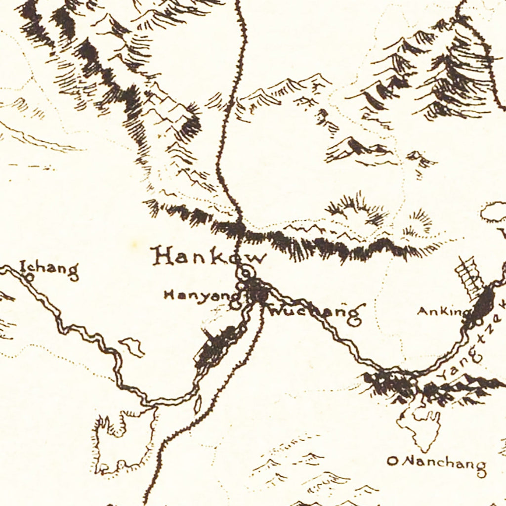 Vintage Map of China 1932
