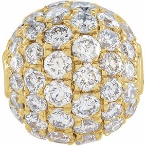 14K Yellow Gold 6 mm 3/8 CTW Natural Diamond Ball Pendant
