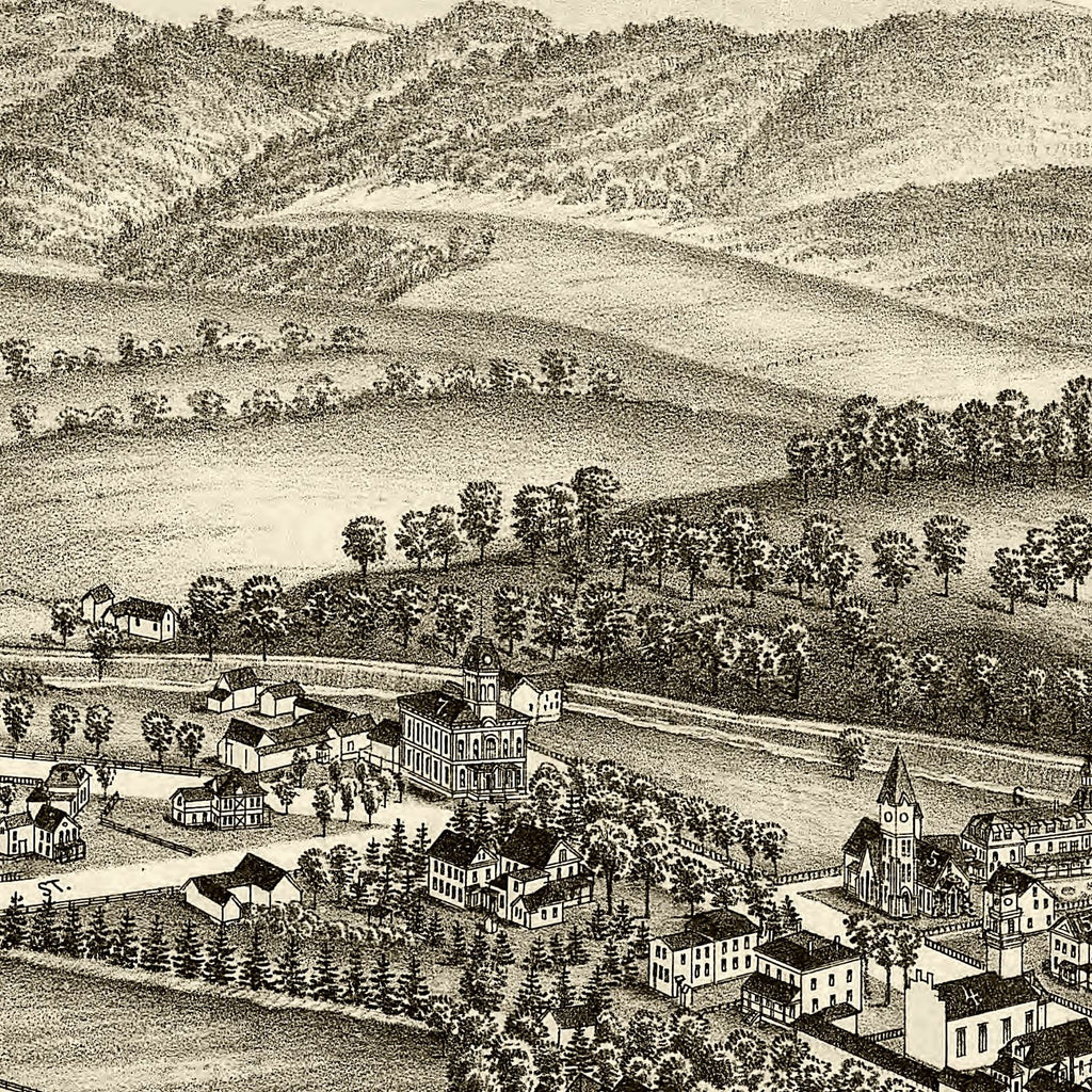 Vintage Map of Salem, New York 1889